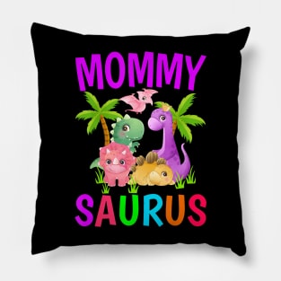 Mommy Saurus Birthday Boy Mom Dinosaur First Birthday Pillow