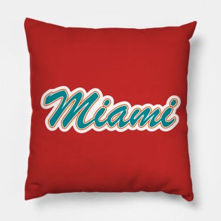 Football Fan of Miami Pillow