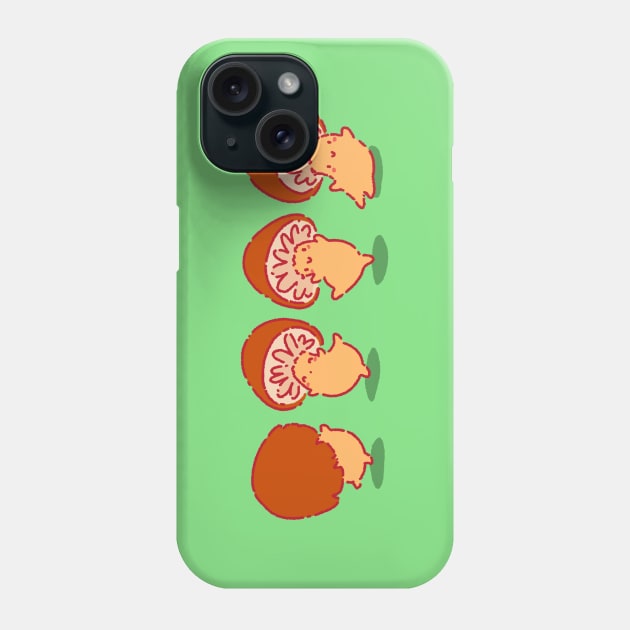 Mushroom dancing Phone Case by Tinyarts