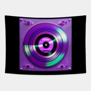 Holographic Purple DJ Turntable Tapestry