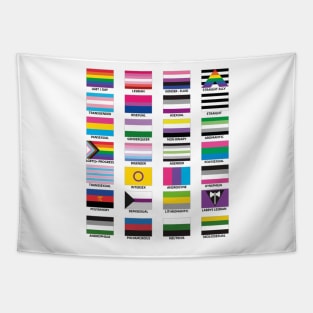 LGBT FLAGS Tapestry