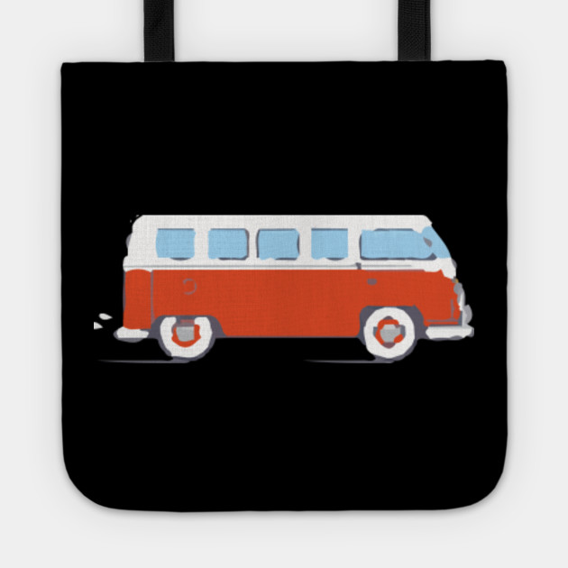 Vw Bus Sketch Drawing Vw Bus Tote Teepublic