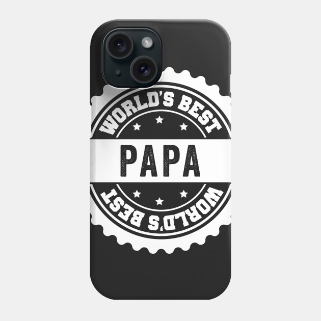 Worlds Best Papa Phone Case by Kyandii