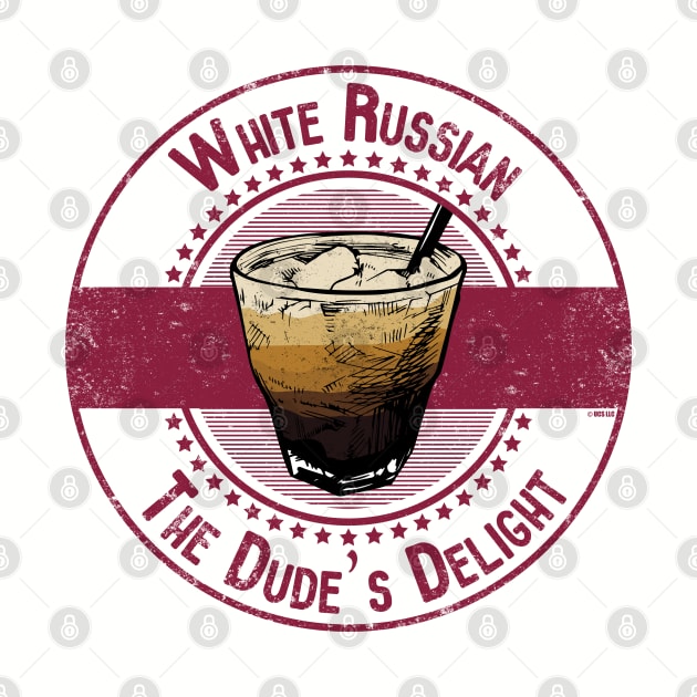 White Russian The Dude's Favorite Drink by Zen Cosmos Official