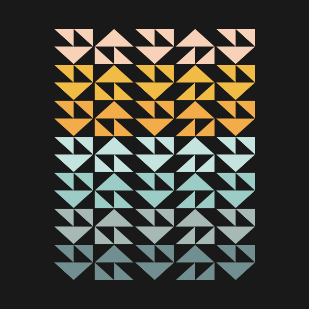 Colorful Tranquil Triangle Design by ApricotBirch