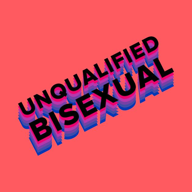 UNQUALIFIED BISEXUAL biflag B by anomalyalice