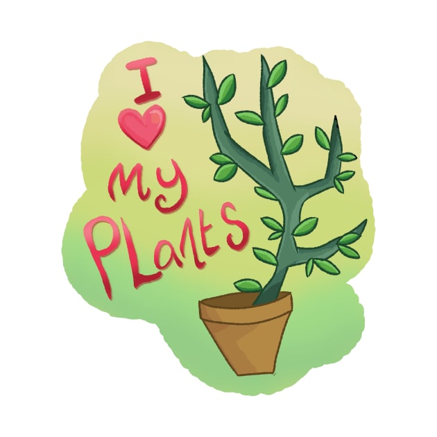 I Heart My Plants by Quirkball