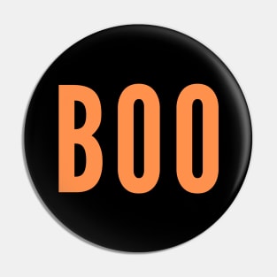 BOO! in Orange Pin