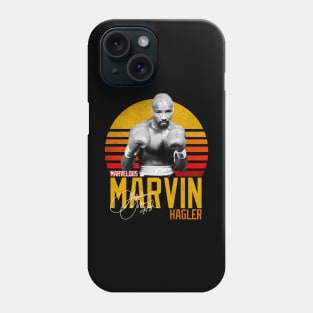 Marvelous Marvin Hagler Boxing Legend Signature Vintage Retro 80s 90s Bootleg Rap Style Phone Case