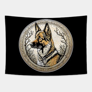 german shepherd dog Tapestry