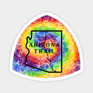 Arizona Trail National Scenic Trail long distance hiking trail tie dye Magnet