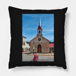 Chapel, Creel, Mexico. Pillow