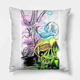 Misty Unicorn Pillow