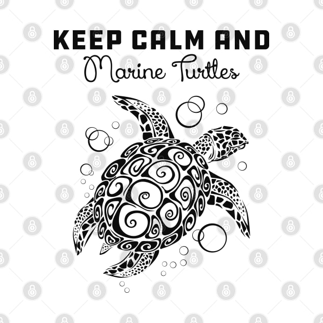 Marine Turtle - Keep calm and save marine turtles by KC Happy Shop