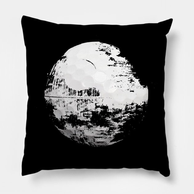 Golf ball under construction Pillow by Ricogfx