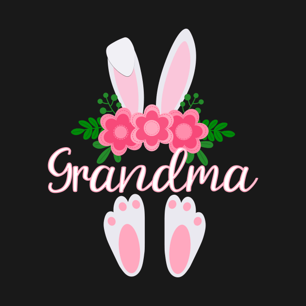 EASTER BUNNY GRANDMA FOR HER - MATCHING EASTER SHIRTS FOR WHOLE FAMILY by KathyNoNoise