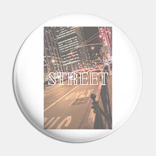 city ​​street wear Pin