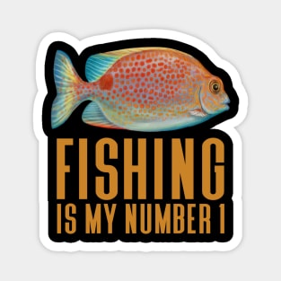 Fishing Is My Number 1 - Funny Fishing Magnet