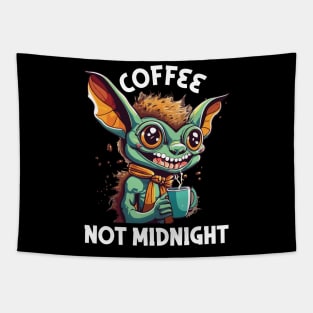 i want coffee not midnight Tapestry