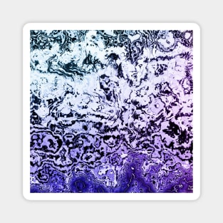 Purple Ombre Marble Stone Pattern Magnet