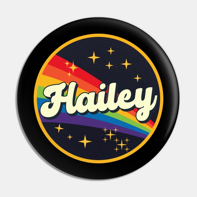 Hailey - // Rainbow In Space Vintage Style Pin by LMW Art