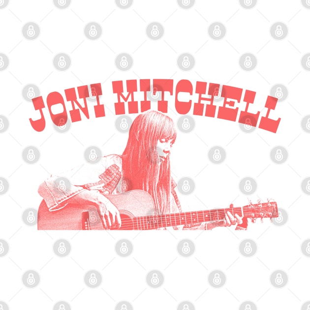 Joni Mitchell / 70s Style Retro Fan Art Design by DankFutura