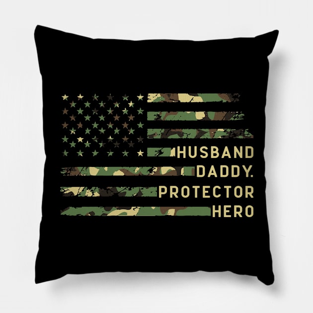 Husband Daddy Protector Hero Pillow by Houseofwinning