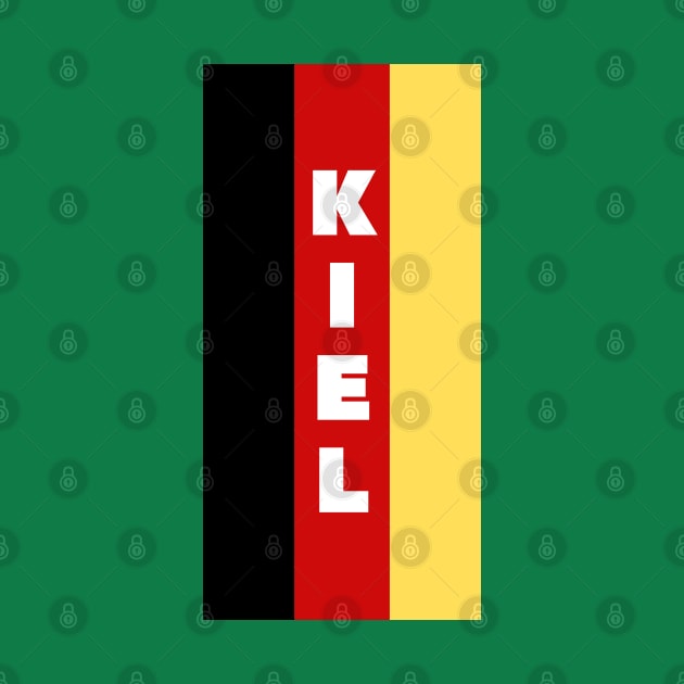 Kiel City in German Flag Vertical by aybe7elf