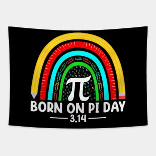 Pi Day Pi Symbol Rainbow Math Teacher Kids Tapestry