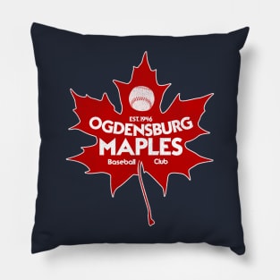 Defunct Ogdensburg Maples Baseball Team Pillow