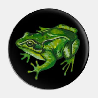 Green tropical frog Pin