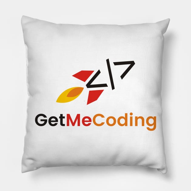 Get Me Coding Logo Apparel Pillow by GetMeCoding.com Gear
