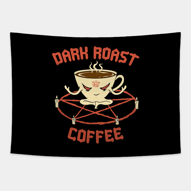 Dark Roast Coffee Tapestry by Vincent Trinidad Art