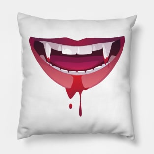 Vampire Mouth Mask Design, Vector, Artwork Pillow