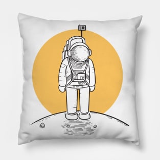 Astronauts are stepping on the moon for the first time Pillow