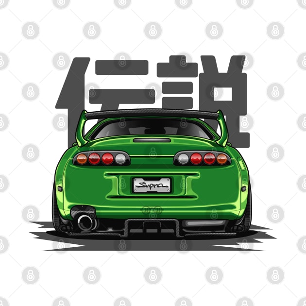 The Legend Supra MK-4 (Green Lime) by Jiooji Project