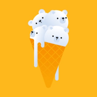 Vanilla Polar Bear Ice Cream T-Shirt