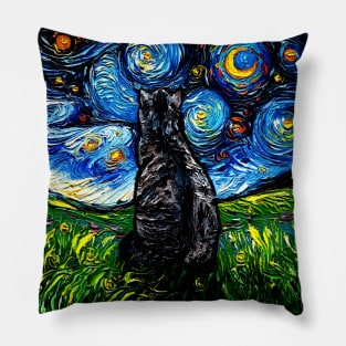 Gray Tabby Night Pillow