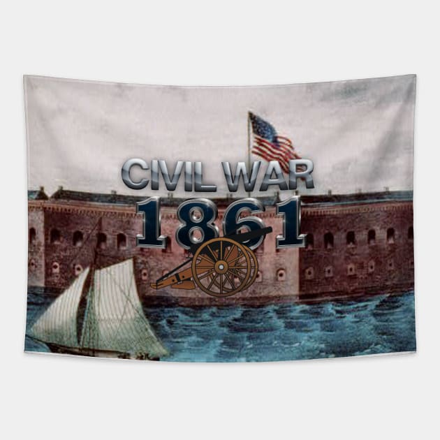 Civil War 1861 Tapestry by teepossible