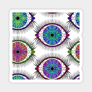 PSYCHEDELIC VISIONARY ART - PSYCHEDELIC EYE - pattern Magnet