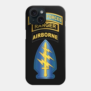 Airborne - SF SSI - SF Tab - Ranger Tab Phone Case