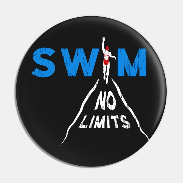 Swim Girl No Limits Pin by atomguy