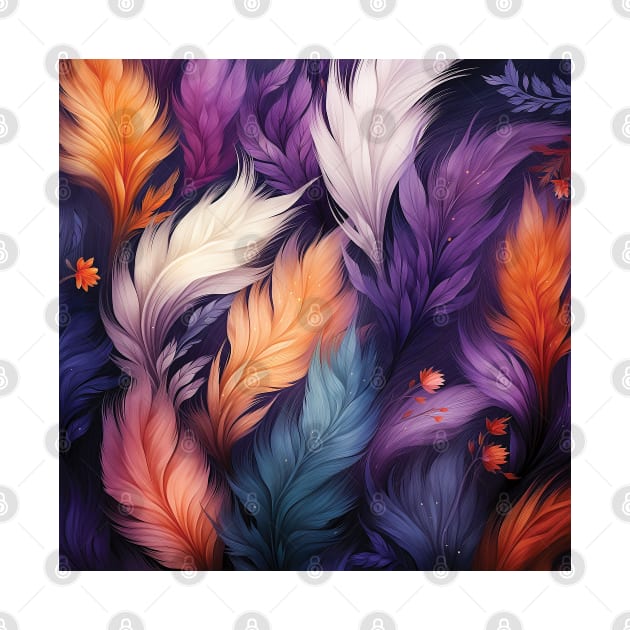 Vibrant Plumes: A Feathered Fantasy by Gold Turtle Lina