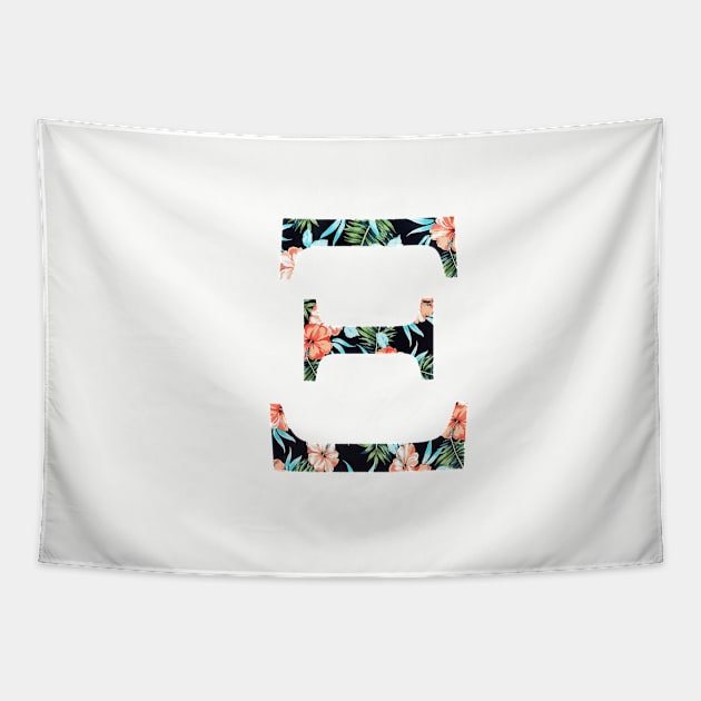 XI Floral Greek Letter Design Tapestry by AdventureFinder