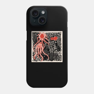 Underwater Lino Cut Phone Case