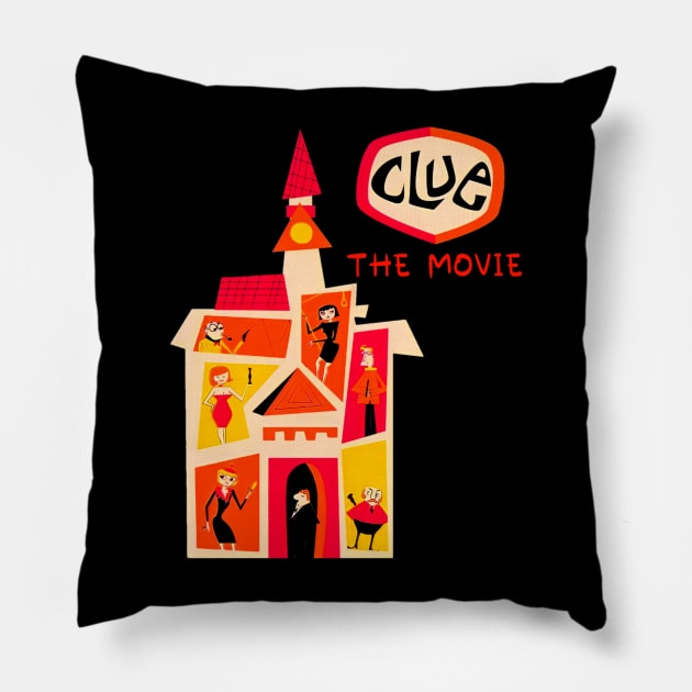 Clue movie t-shirt Pillow by Jian's stores