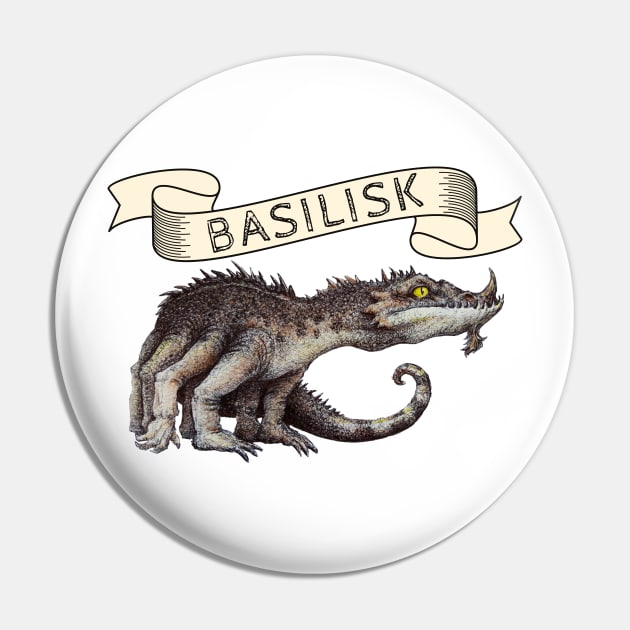 Basilisk DnD Monster Pin by artbyst