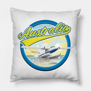 Australia Travel logo Pillow