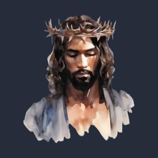 Watercolor African American Jesus T-Shirt