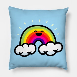 The Joyous Rainbow Pillow